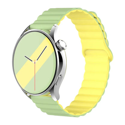Magnetic Loop For Samsung Galaxy watch 7/6/5 pro/4/Classic/active 2 20mm 22mm band Silicone link bracelet huawei GT 2-3-4 strap