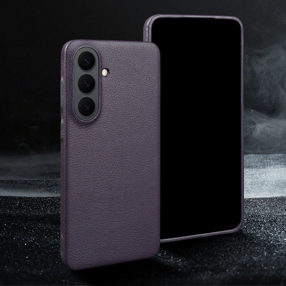 For Magsafe Case For Samsung Galaxy S26 Ultra S24 Plus S25 Edge S23 S21 S20 FE Note 20 S22 Ultra Phone Case Leather Back Cover