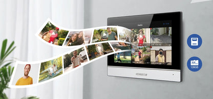 HOMSECUR 7" WIFI HD Video Door Phone Intercom Doorbell Tuya App Remote Control Door Unlock Auto Recording