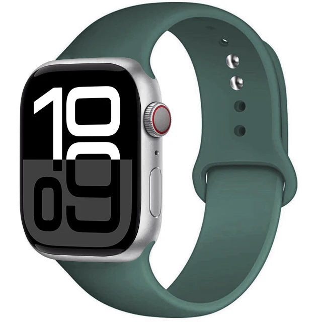 Silicone Band For Apple Watch straps 45mm 44mm 40mm 41mm 42mm-46mm sport bracelet iwatch series 8 7 6 5 SE 9 10 11 Ultra 2 49mm