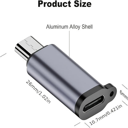 Micro USB To Type C Adapter Mini USB To USB C 480Mbps Fast Data Charging Connector USBC To Lightning Adapter For iphone Android