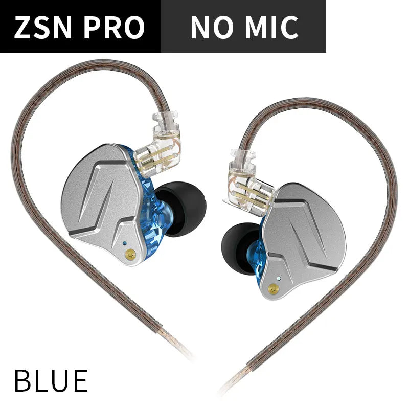 KZ ZSN PRO 1BA+1DD Hybrid technology HIFI Metal In Ear Earphones Bass Earbud Sport Noise Cancelling Headset ZST X AS10 ZS10 ST1