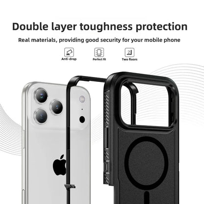 Military Grade OTT Armor Anti-Slip Phone Case For iPhone 18 17 Pro Max Air 16 15 14 Plus 13 For MagSafe Charger Protection Cover
