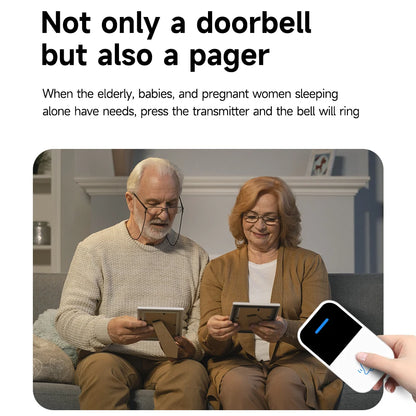 Good Sound Quality High Volume Long-Distance Kinetic Door Bell Household Waterproof Battery Free Self Powered Wireless Doorbell