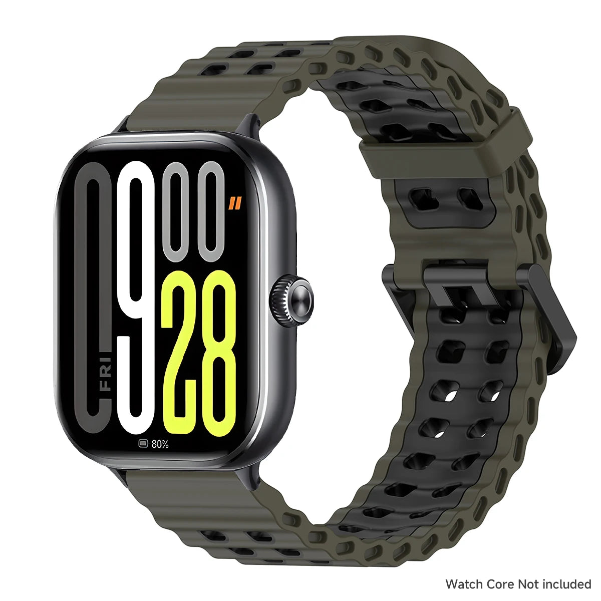 Soft Silicone Strap for Redmi Watch 6 5 4 Sports Two Tone Wristband for Xiaomi Mi Band 8 9 Pro Adjustable Rubber Wristband