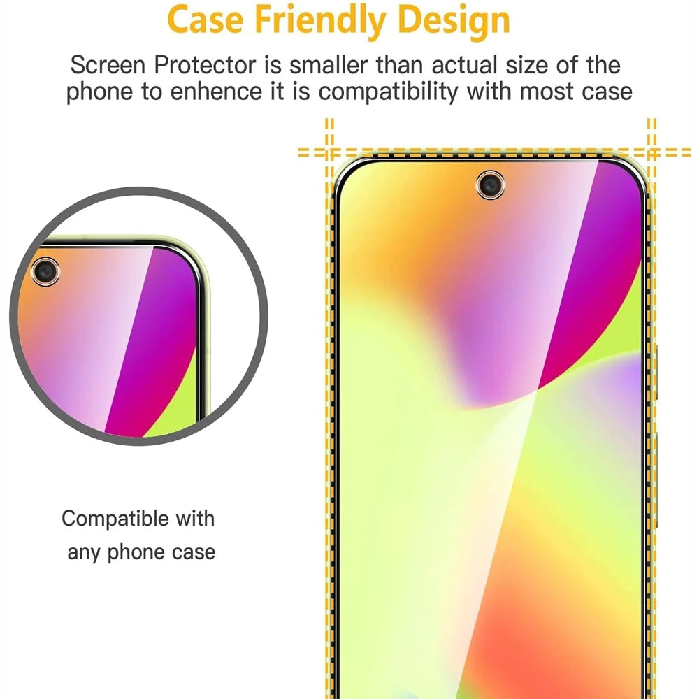 9H Screen Protector for Google Pixel 9 10 Pro XL Tempered Glass Pixel 10 Pro Phone Film Pixel 9 Pro XL Fingerprint Unlock Hd Glass