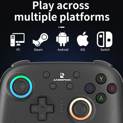 Anbernic RG G01 / RG P01 Retro Games Controller Hall Effect Triggers XBOX Gamepad for PC Android IOS Steam Linux Supports Bluetooth 5.3/Wired/2.4G Wireless