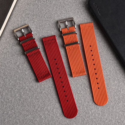 New Ribbed Nylon Watch Strap 18mm 20mm 22mm Qucik Release Straps Military Sports Watchband Fabric Strap for Omega/Smart/Samsung