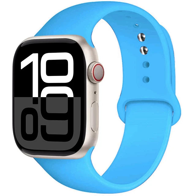 Silicone Band For Apple Watch straps 45mm 44mm 40mm 41mm 42mm-46mm sport bracelet iwatch series 8 7 6 5 SE 9 10 11 Ultra 2 49mm