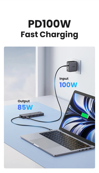 UGREEN USB C HUB 10Gbps 4K60Hz HDMI USB3.2 PD100W USB Splitter for Laptop Macbook Pro Air iPad Phone Android Docking Station