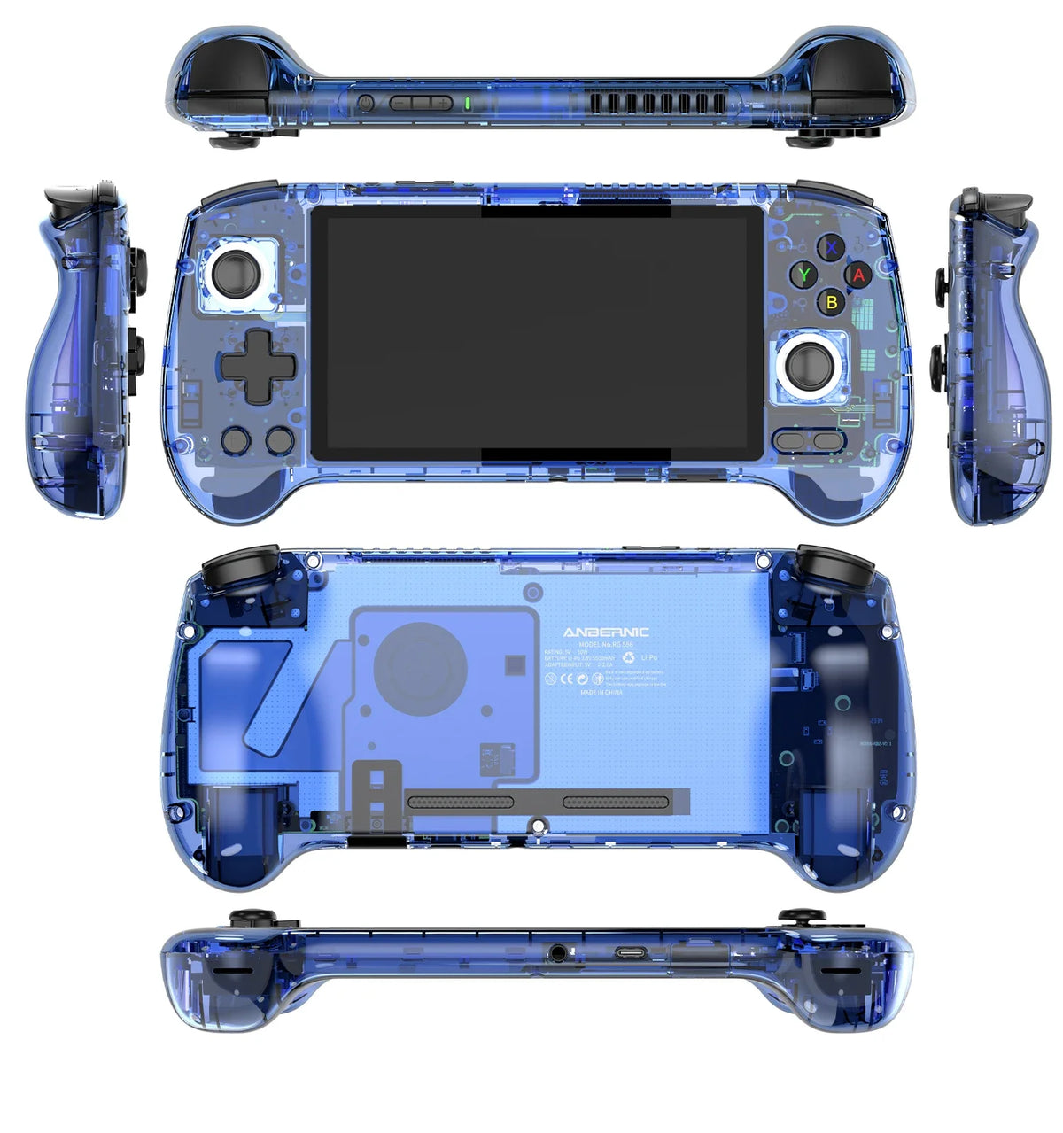 ANBERNIC RG556 Retro Handheld Game Android 13 5.48 inch Touch OLED Screen Support DP WiFi Bluetooth Hall Rocker Battery 5500mAh