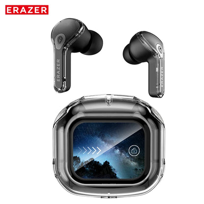 Low Latency Earphones ERAZER XP16 Wireless Earbuds AI Translation High-definition LCD Display For Music Sports Gaming Office