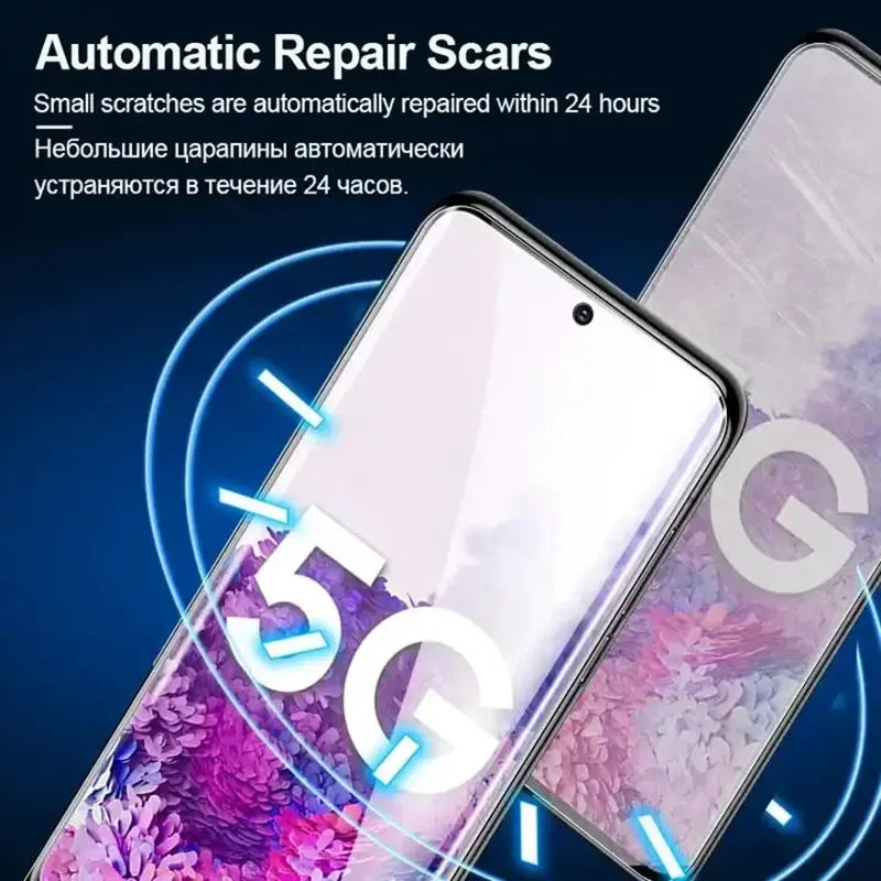 4Pcs Hydrogel Film For Samsung Galaxy S24 S23 S20 S25 S22 S21 Plus Ultra S24 FE Screen Protector For Samsung Note 20 9 10 Plus