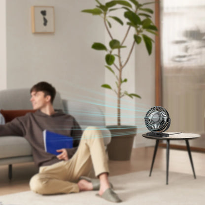 USB Fan Portable Desktop Wall Mounted Mini Electric Fan Mute 3 Speed Adjustment Air Circulator For Home Desk Office