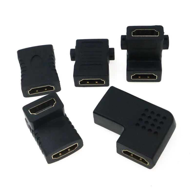 HD adapter Micro Mini HDMI-compatible 90 degree right-angle adapter HDMI 270 degree HDMI male to female HDMI elbow connector