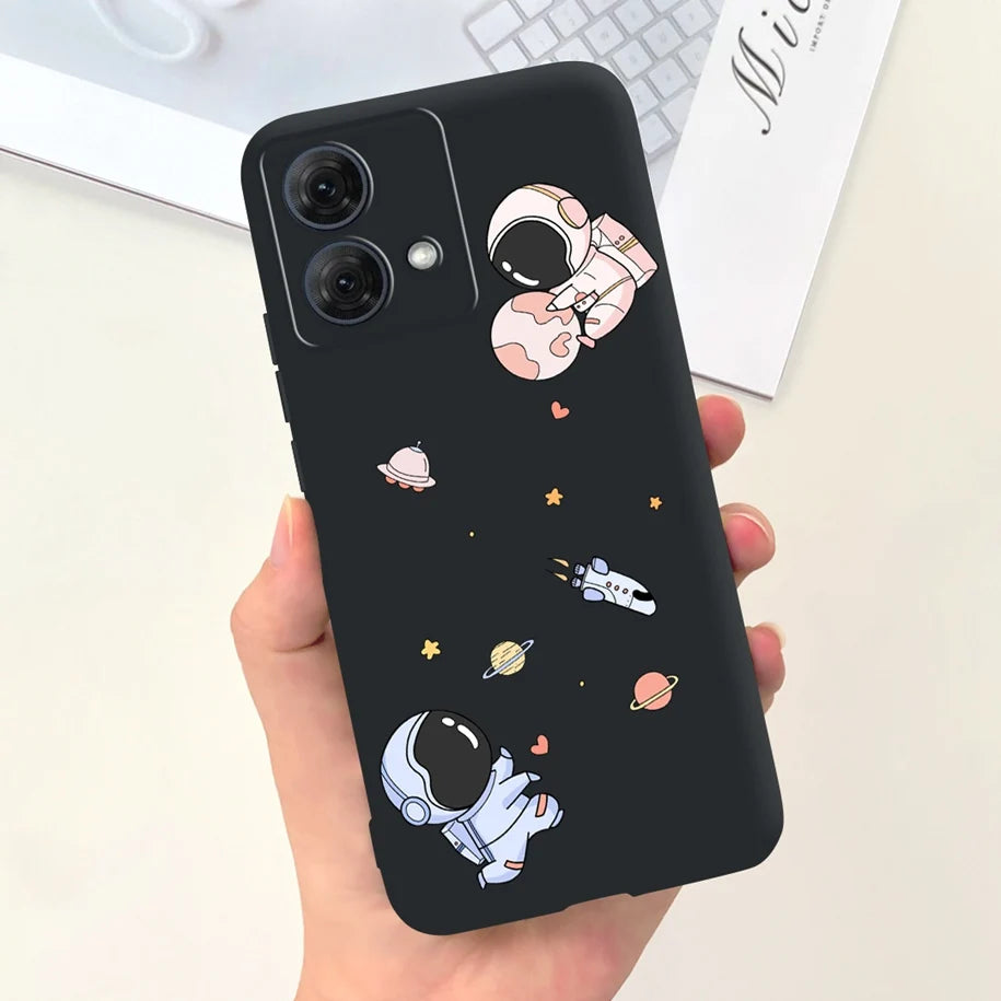 For Motorola Moto G54 Case Moto G84 Phone Cover Cute Astronaut Slim TPU Soft Silicone Funda For MotoG54 MotoG84 5G XT2343-1 Capa