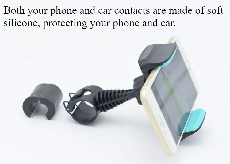 Universal Car Headrest Phone Tablet Holder Rear Seat Mount Stand Adjustable Hanging Hook for Mobile Phone iPad