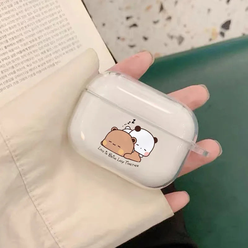 Cute Cartoon Bubu Dudu Couple Earphone Case for Airpods 4th 3rd 2 Pro 3 Soft Cover for Airpod 2 3 1 Protective Accessorie Shell