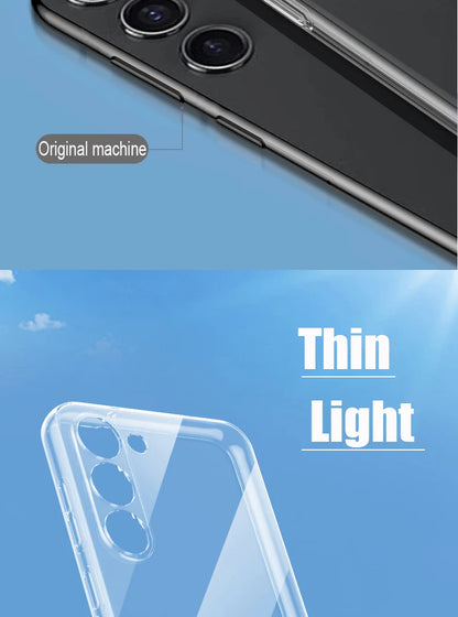 Clear Case For Samsung Galaxy S22 S21 S20 Ultra S10 S9 Plus S10E Shockproof Case For Samsung S25 S24 Plus S23 Fe Soft Back Cover