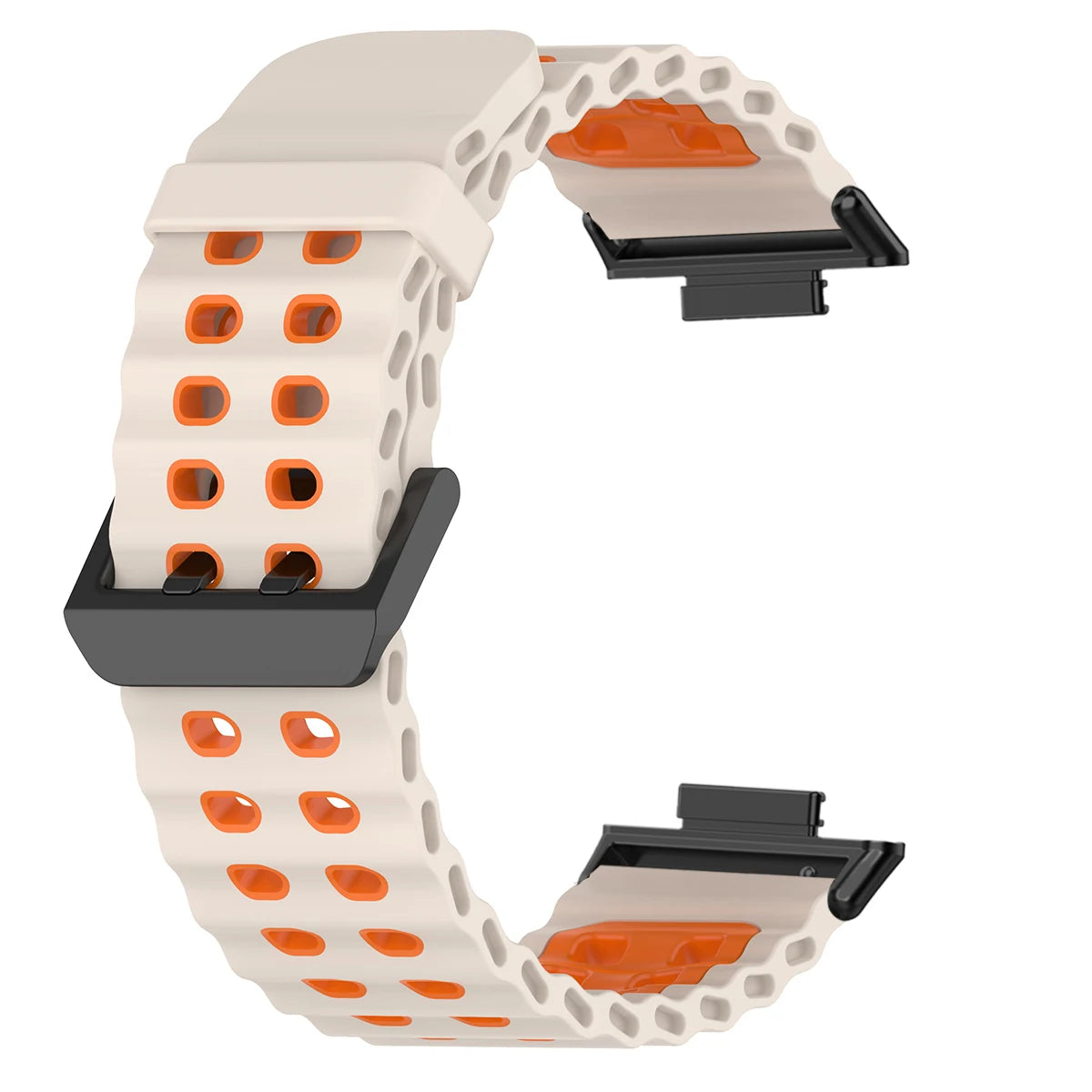 Soft Silicone Strap for Redmi Watch 6 5 4 Sports Two Tone Wristband for Xiaomi Mi Band 8 9 Pro Adjustable Rubber Wristband