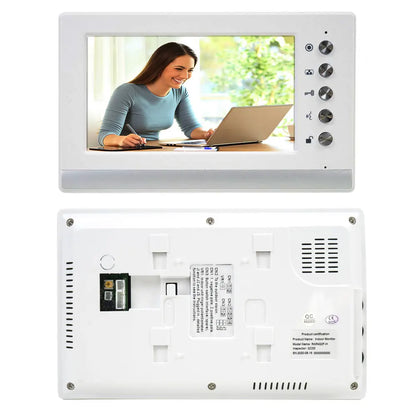 New Apartment Intercom Video Doorbell with RFID Card Unlock 7inch 4 Wired Video Door Phone System unlock 2 door ﻿