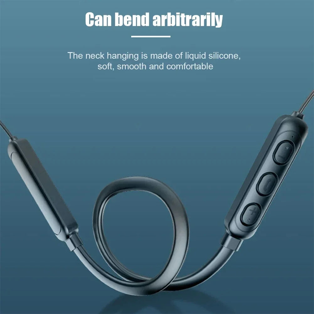 B7 Hanging Neck Headset Sweatproof Bluetooth Earphones Wireless Sports Headphone Stereo Neckband Earbuds for Smartphone Huawei