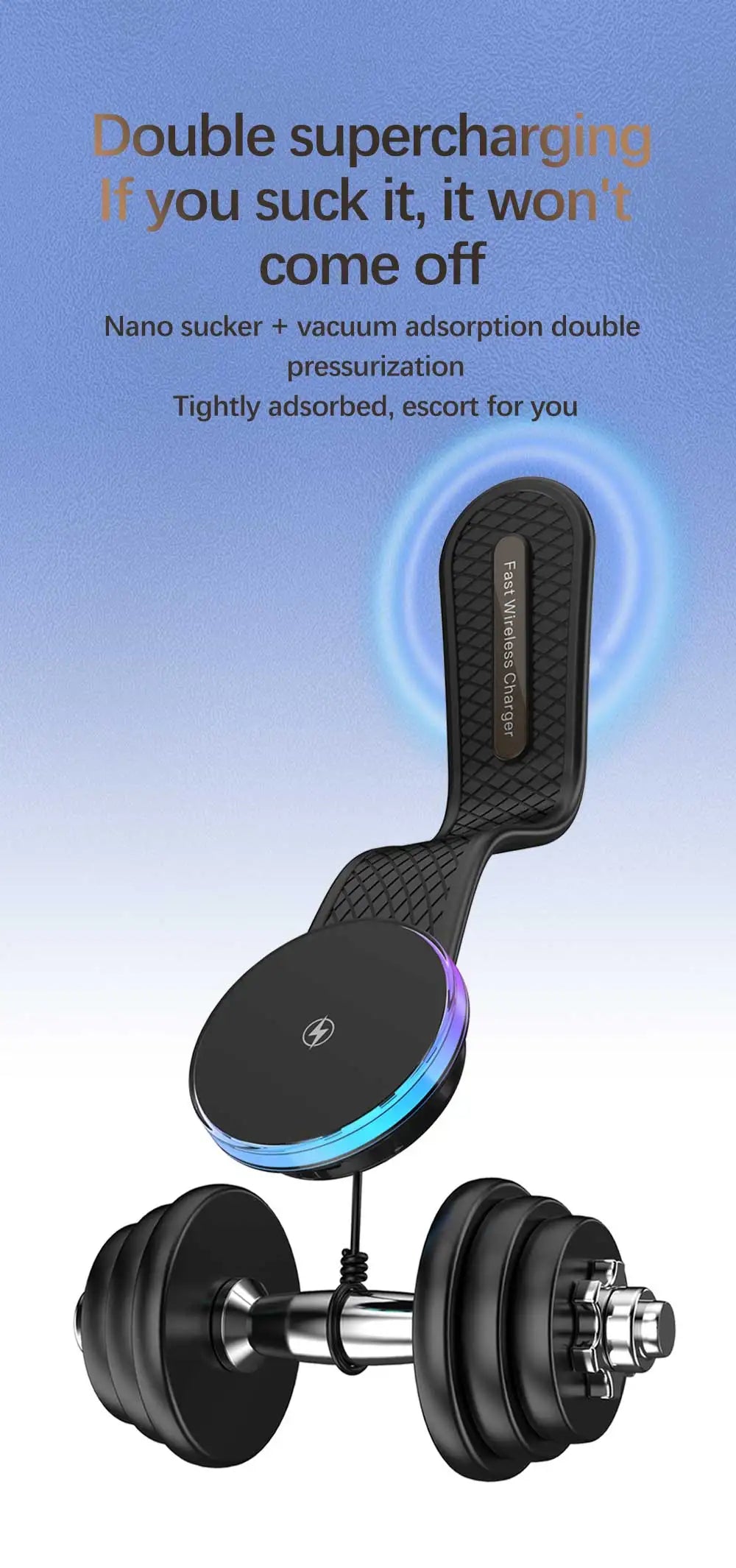 AIXXCO Car Phone Holder Magnetic Wireless Charger 15W Fast Charging Car Charger Holder For iPhone 16 15 14 13 Pro Max