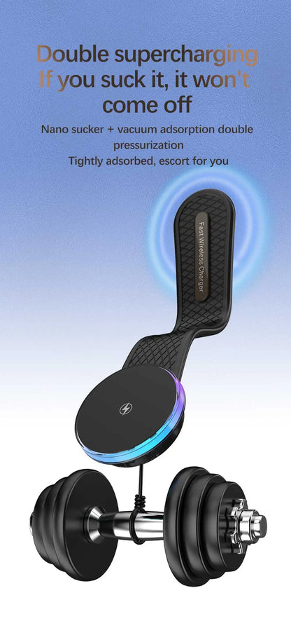 AIXXCO Car Phone Holder Magnetic Wireless Charger 15W Fast Charging Car Charger Holder For iPhone 16 15 14 13 Pro Max