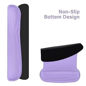 Keyboard Mouse Pad Set Large Gaming Mousepad&Keyboard Wrist Rest&Mouse Wrist Rest&Coaster Ergonomic Non-Slip Mousepad Cushion
