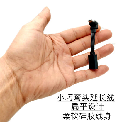 5CM 10CM 20CM MicroUSB panel mounting connector female Micro USB 5-pin.extension cable 30cm 50cm, with screw holes