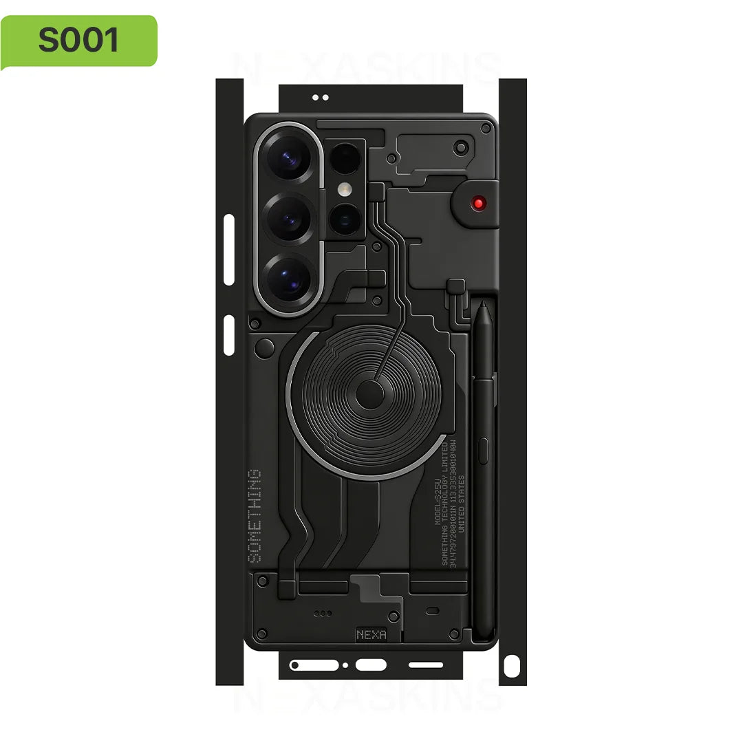 S01 Decal Skin for Samsung Galaxy S26 S25Ultra Plus S23 S24Ultra Back Screen Protector Cover Wrap Stones Sticker