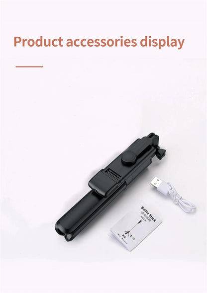 MEUYAG Magnetic Extendable Selfie Stick Tripod Holder Stand with Bluetooth Wireless Remote for Magsafe IPhone Android Monopod