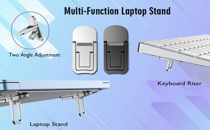 Adjustable Folding Laptop Stand Mini Legs Ultra-thin Portable Support Cooling Holder Invisible Bracket For Macbook Lenovo Laptop