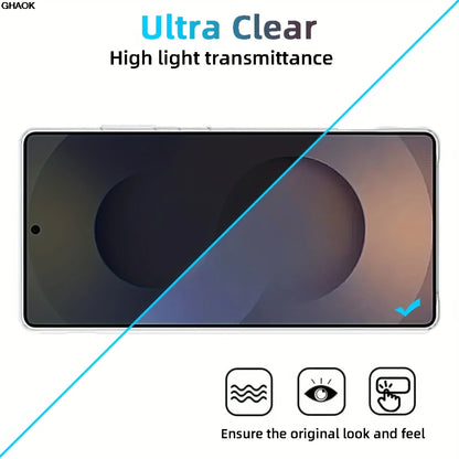2Pcs Privacy Screen Protector For Samsung Galaxy S26 S24 S25 Plus S25 Ultra  S25 Edge Fingerprint Unlock Anti-spy Tempered Glass