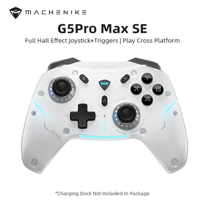 MACHENIKE G5Pro Max SE Gaming Controller With Charging Dock Optional Hall Effect Joysticks Triggers RGB Light Wireless Gamepad