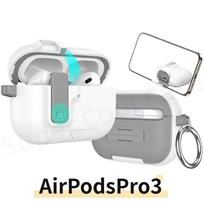 Phone Holder Design for AirPods Pro 3 Case Protective Cover For AirPods Pro 3rd Generation Case For Air pods Pro 3 Accessories