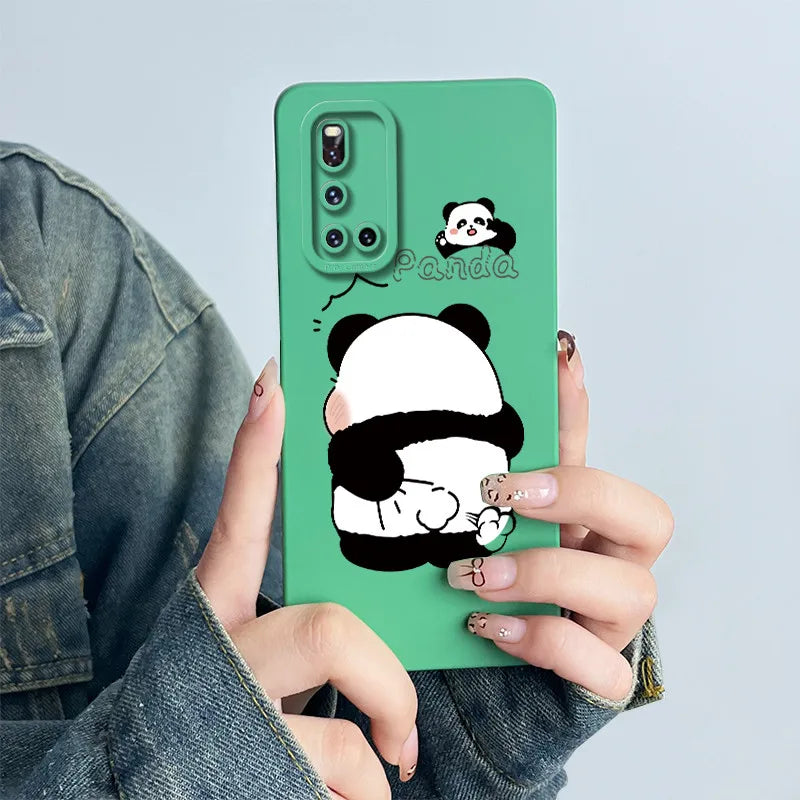 For Vivo V19 Phone Case vivoV19 Back Cover Soft Silicone Sweet Painted Cartoon Shell Capa Lovely Printed Protective Coque Cases