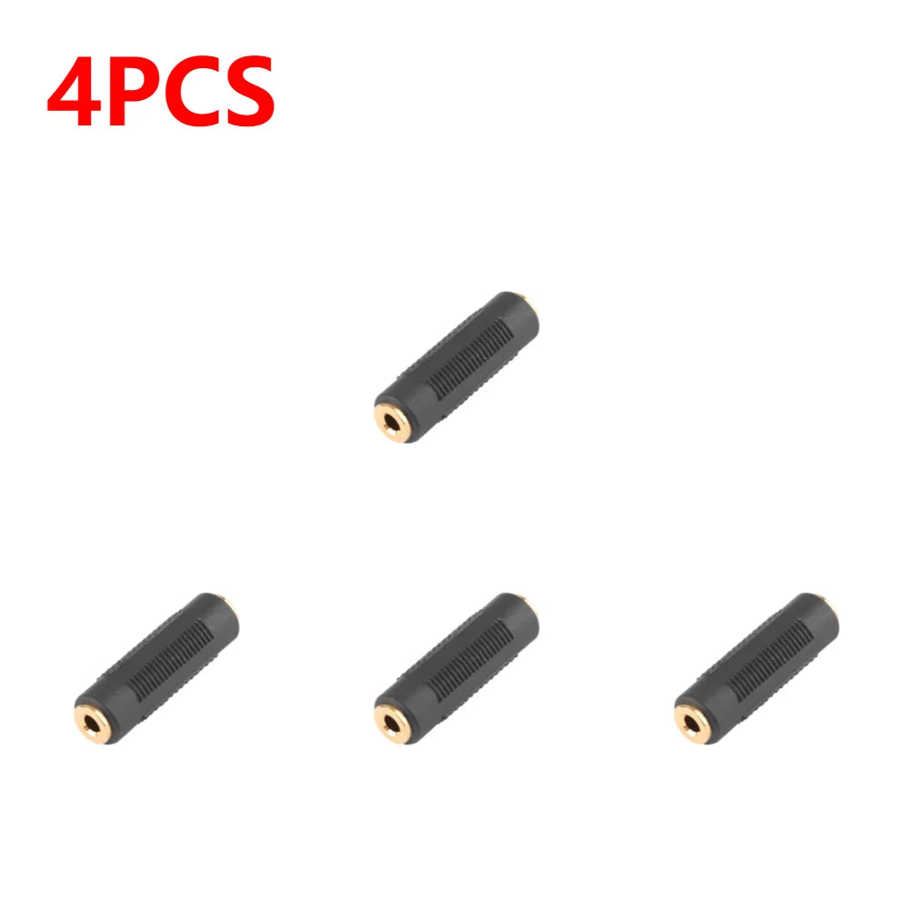 3.5 Mm Female To 3.5mm Female Jack Stereo Connector Coupler Adapter Audio Extension Cable for MP3 DVD Headphone Car