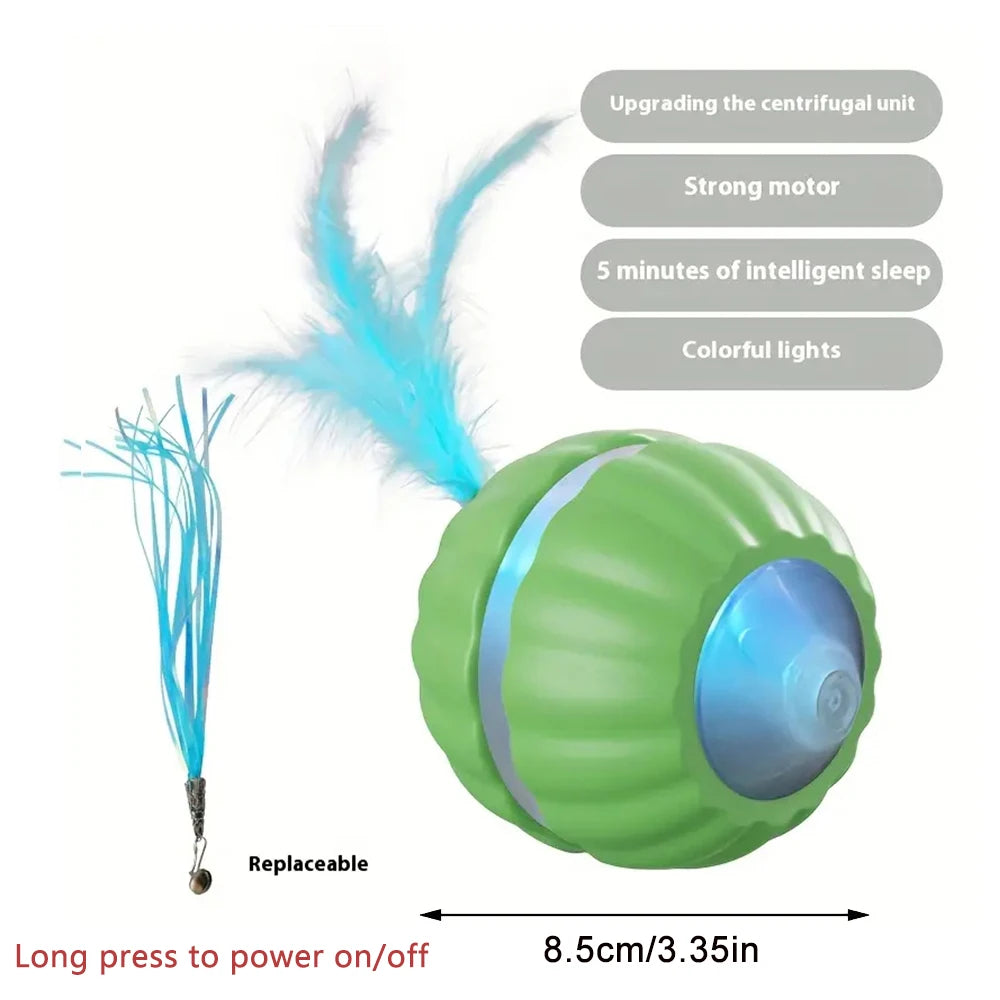 Smart Dog Toys Ball Electronic Interactive Cat Toy Pet Jump and Rolling Ball USB Automatic Moving Bouncing for Large Medium Dogs