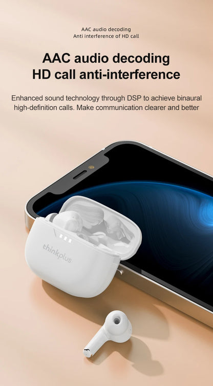 10pcs Lenovo LP3 Pro Wholesale 2pcs Original LP3 Pro Wireless Bluetooth Headphones HiFi Stereo Earbuds Noise Reduction With Mic