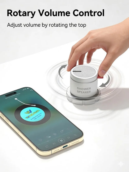 Magnetic Bluetooth Speaker IPX5Waterproof Mini Wireless 3W Stereo Bass Stainless Steel Portable Loudspeaker For Bathroom Outdoor