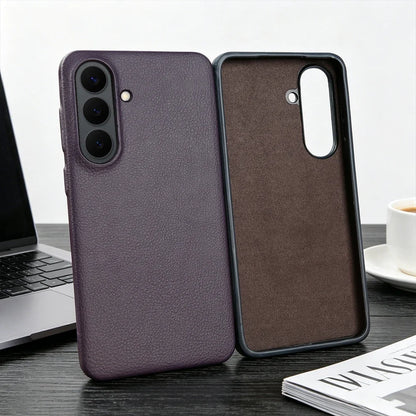 For Magsafe Case For Samsung Galaxy S26 Ultra S24 Plus S25 Edge S23 S21 S20 FE Note 20 S22 Ultra Phone Case Leather Back Cover