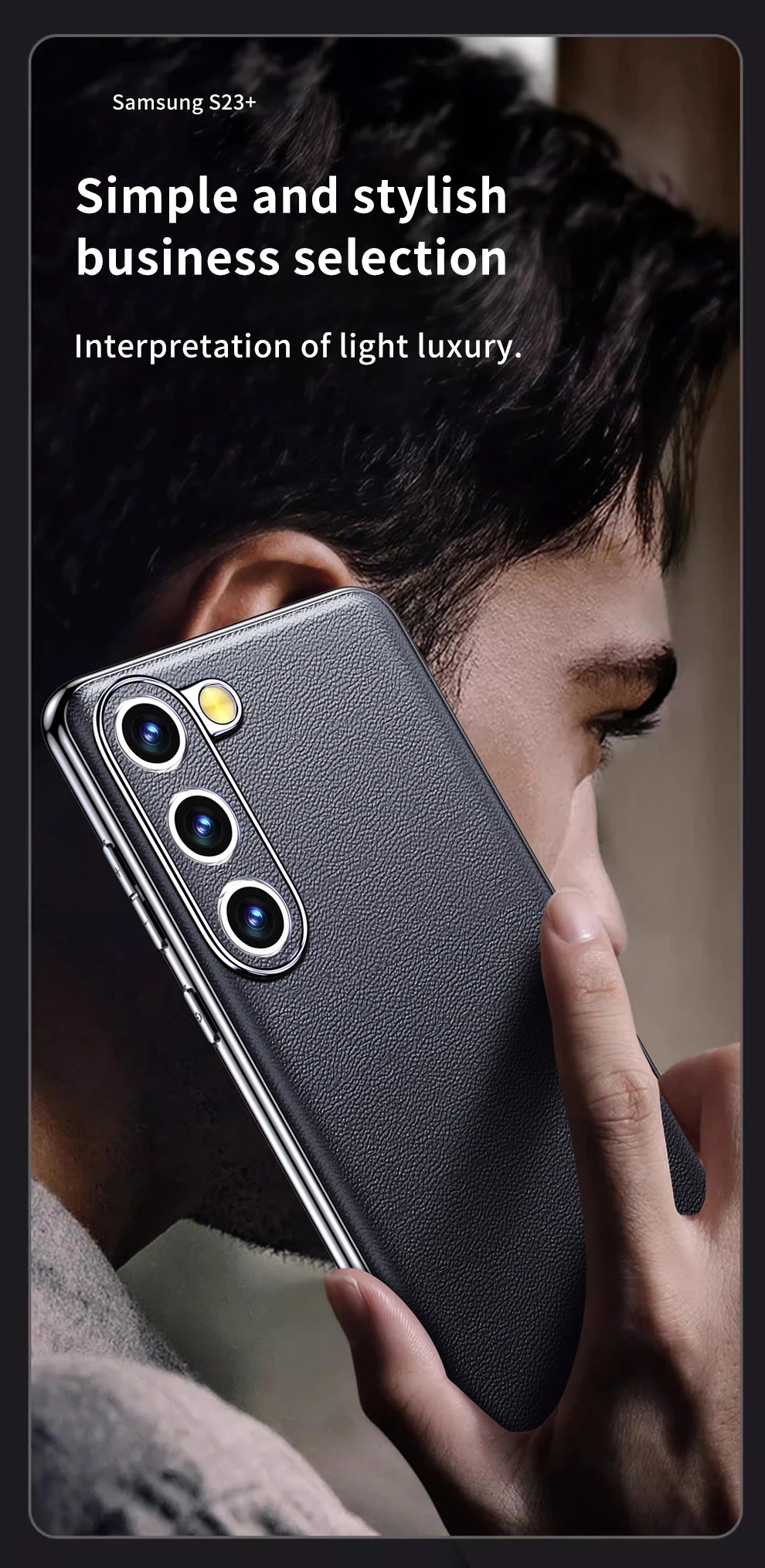 Genuine Cowhide Leather Phone Case for Samsung Galaxy S25 S24 S23 Ultra S22 Plus S21 Note 20 Plating Shockproof Protector Cover