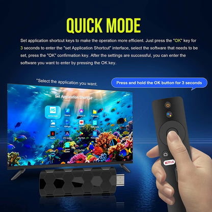 New Widely Compatible Android 16 TV Box Stick WiFi6 Bluetooth Transmission 4K/8K UHD Decoding Voice Remote Fast Streaming