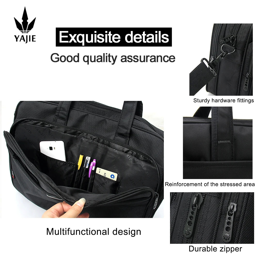 Large Capacity Briefcase Bag Men Business Bag 15.6 inch 17" 19" Laptop Bag Shoulder Bags Canvas Handbags Notebook Bag messenger