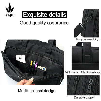 Large Capacity Briefcase Bag Men Business Bag 15.6 inch 17" 19" Laptop Bag Shoulder Bags Canvas Handbags Notebook Bag messenger