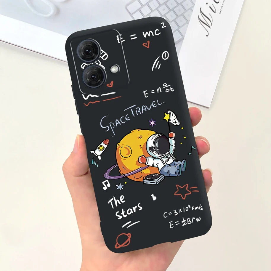 For Motorola Moto G54 Case Moto G84 Phone Cover Cute Astronaut Slim TPU Soft Silicone Funda For MotoG54 MotoG84 5G XT2343-1 Capa