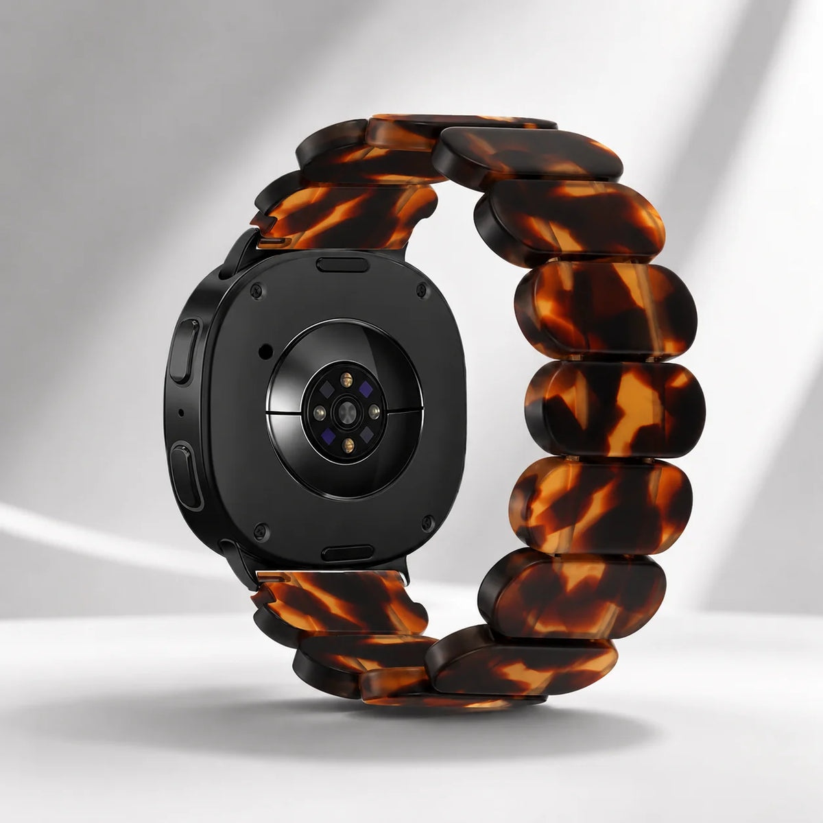 For Samsung Galaxy Watch 9 8 40mm 44mm/Watch 8 Classic 46mm Band Resin Elastic Replacement Bead Bracelets for Samsung Watch 9