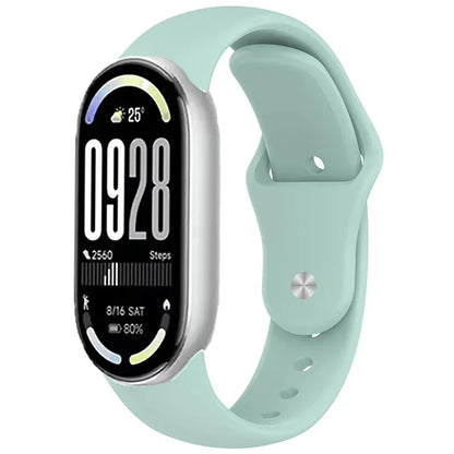 Soft Silicone Strap for Xiaomi Mi Band 10 9 8 NFC Smart Watch Sport Replaceable Bracelet Correa for Mi Band 11 Breathable Strap