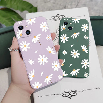 Plain Daisies Phone Case For iPhone 17 17 Air 16 16e 15 14 13 12 11 Pro Max Mini X XR XS MAX SE2020 8 7 Plus 6 6S Plus Cover